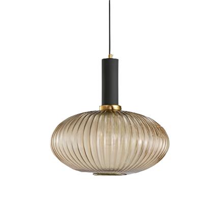 Nordic Glass Pendant Light With Vintage Colour Accents | Kelvora