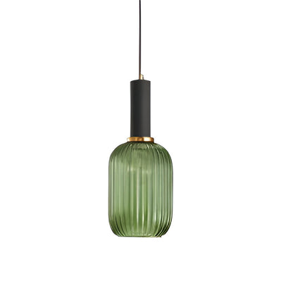 Nordic Glass Pendant Light With Vintage Colour Accents | Kelvora