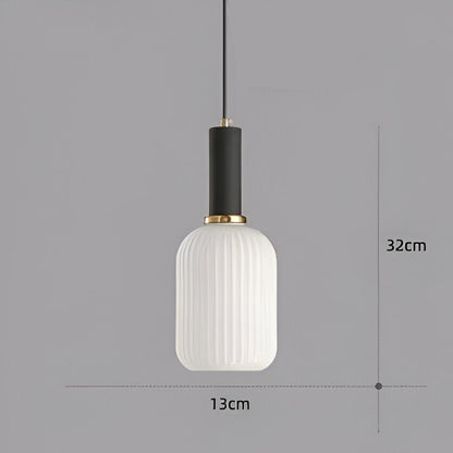 Nordic Glass Pendant Light With Vintage Colour Accents | Kelvora