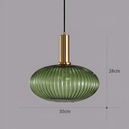 Nordic Glass Pendant Light With Vintage Colour Accents | Kelvora