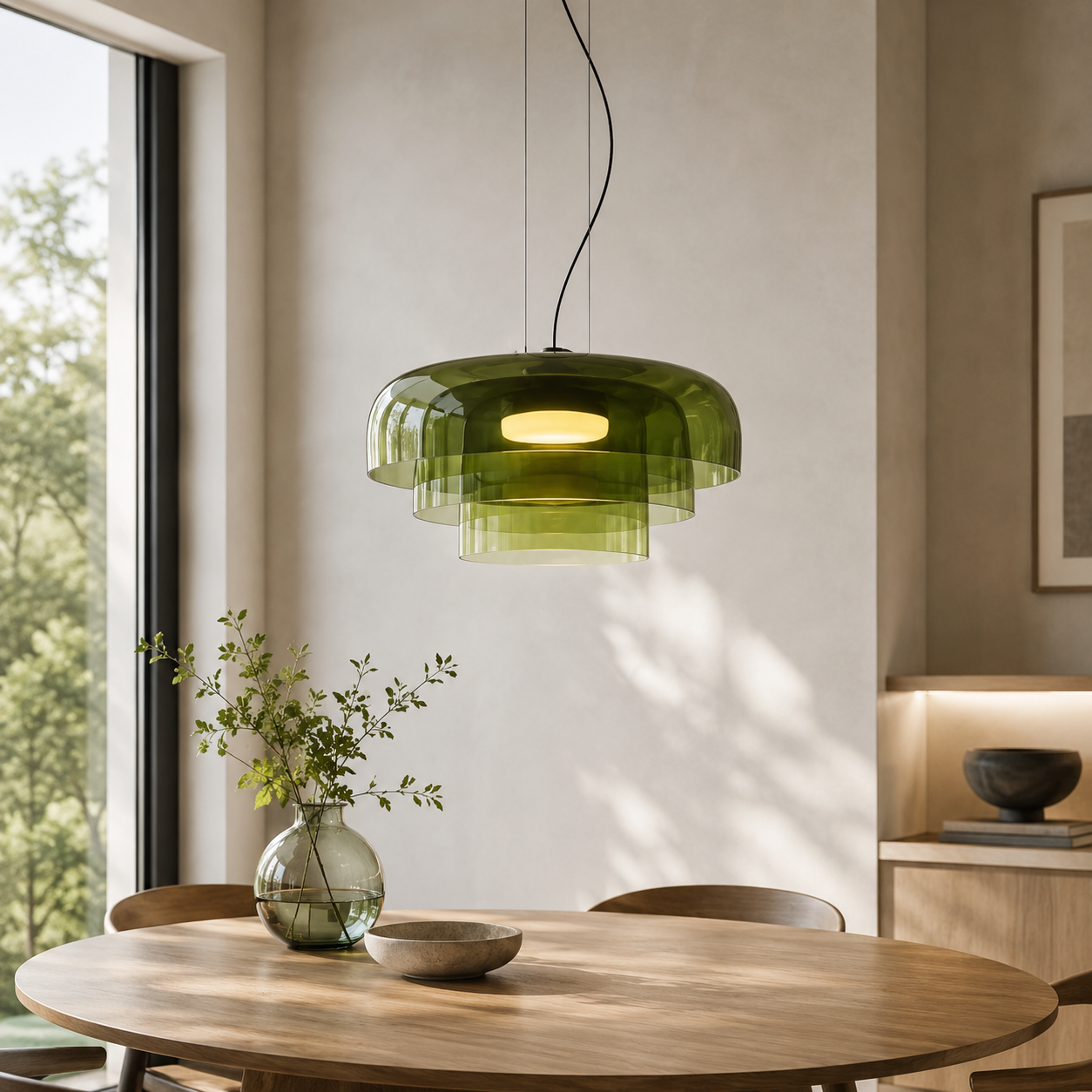 Nordic Glass Shade Pendant Light for Dining Areas | Xorvexa