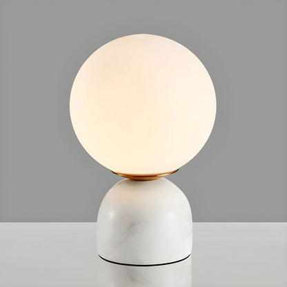 Nordic Globe Glass Table Lamp with Marble Base | Varnexo
