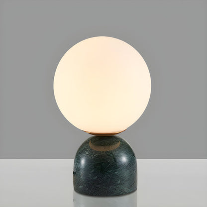 Nordic Globe Glass Table Lamp with Marble Base | Varnexo