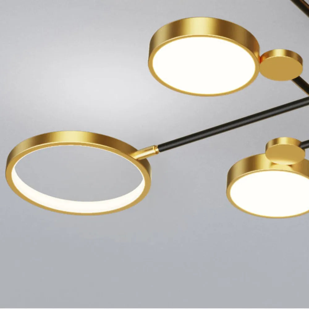 Nordic Gold Black LED Ceiling Light Modern Design | Arciona