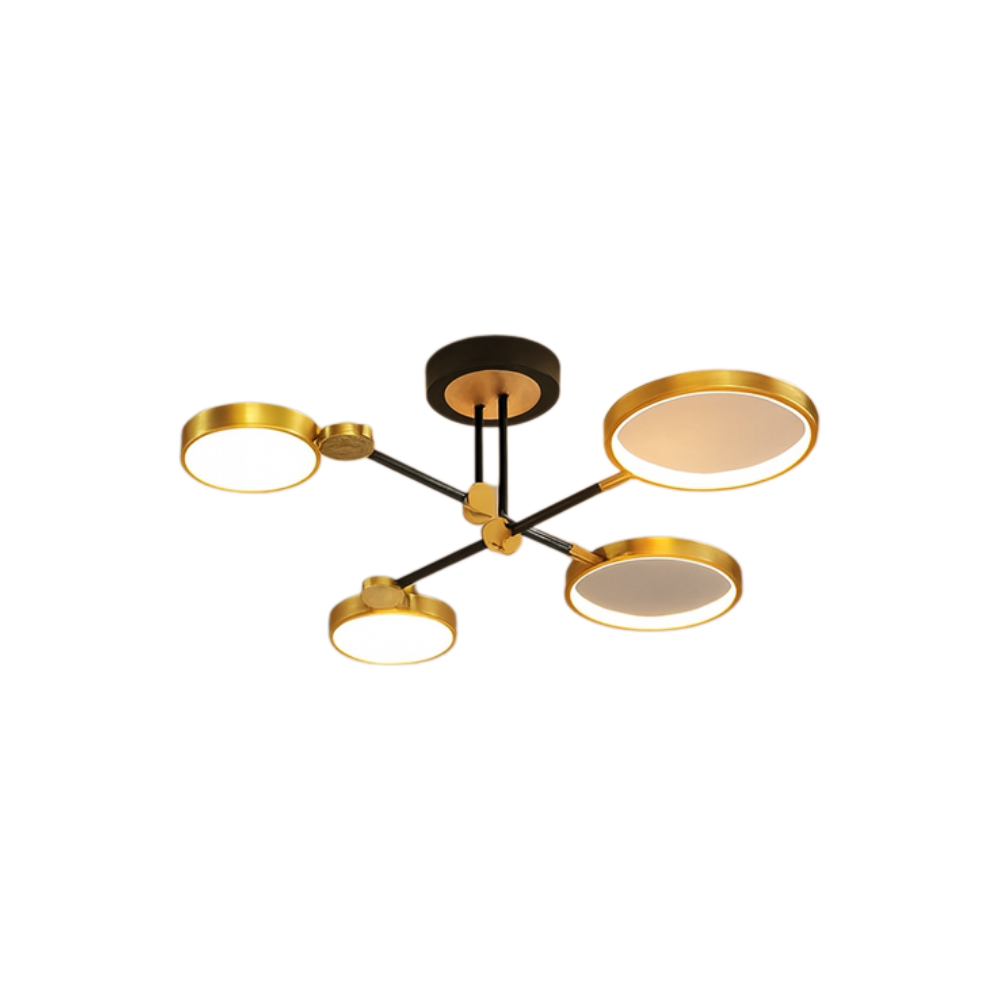 Nordic Gold Black LED Ceiling Light Modern Design | Arciona