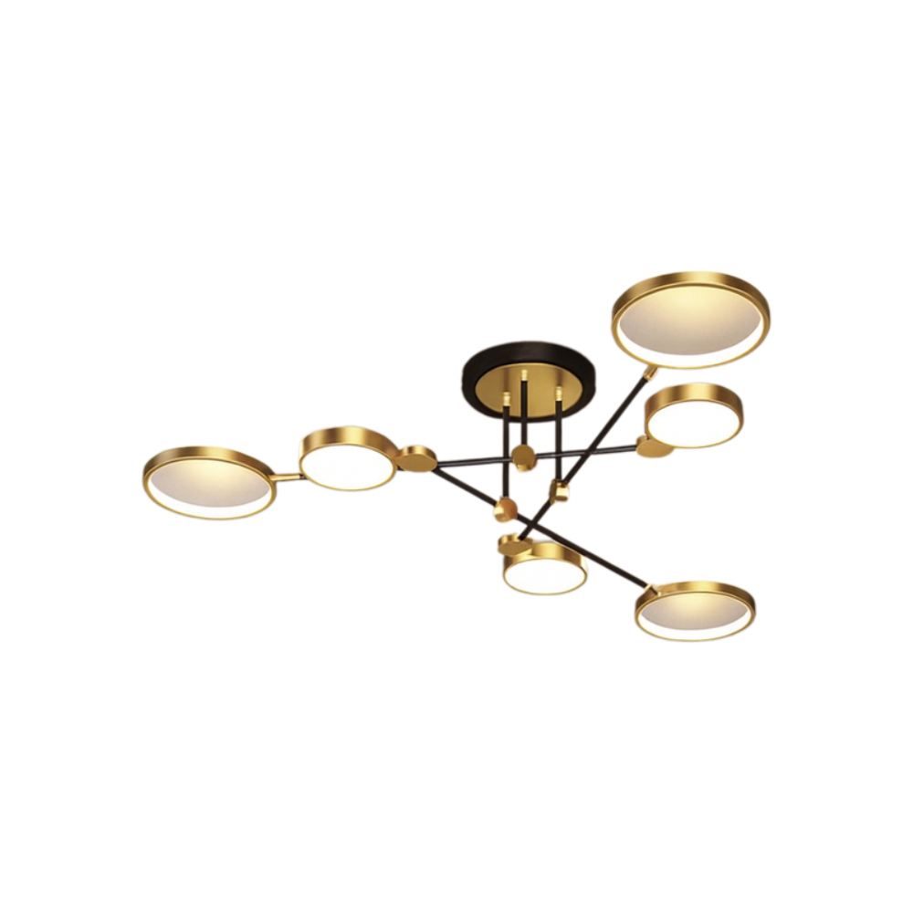 Nordic Gold Black LED Ceiling Light Modern Design | Arciona