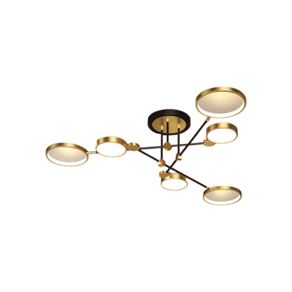 Nordic Gold Black LED Ceiling Light Modern Design | Arciona