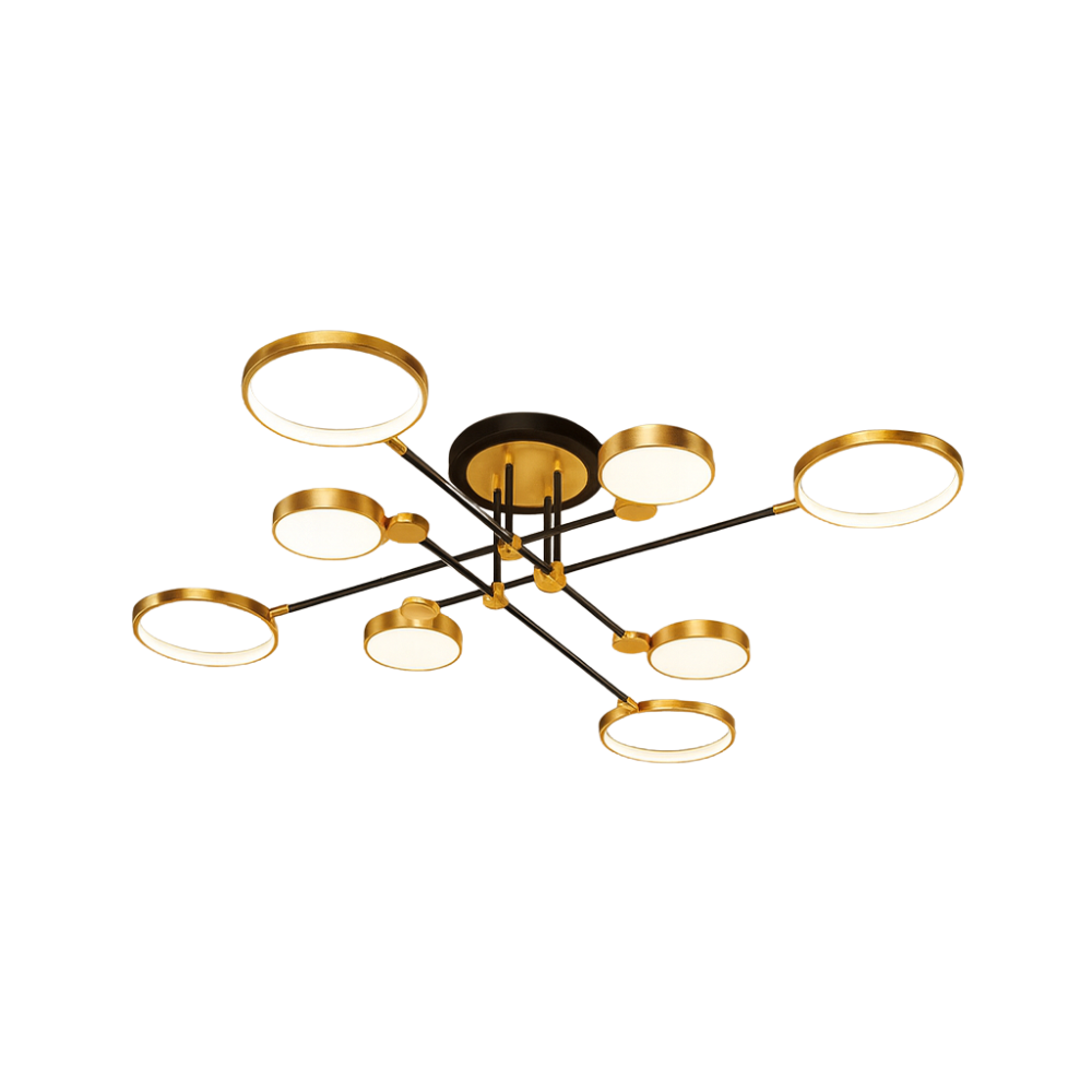 Nordic Gold Black LED Ceiling Light Modern Design | Arciona