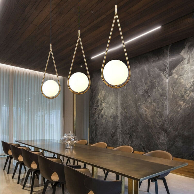 Nordic Gold Waterdrop Pendant Light with Integrated LED | Zyntrexa