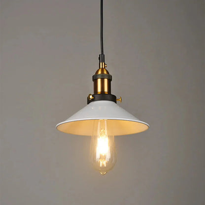 Nordic Iron Frame Pendant Light with White Shade | Torvique