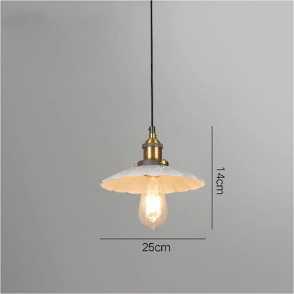 Nordic Iron Frame Pendant Light with White Shade | Torvique
