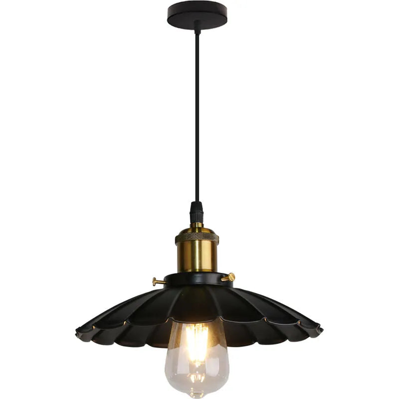 Nordic Iron Frame Pendant Light with White Shade | Torvique
