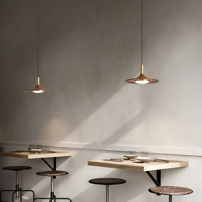Nordic Iron Shade Pendant Light with Warm LED Glow | Arvique