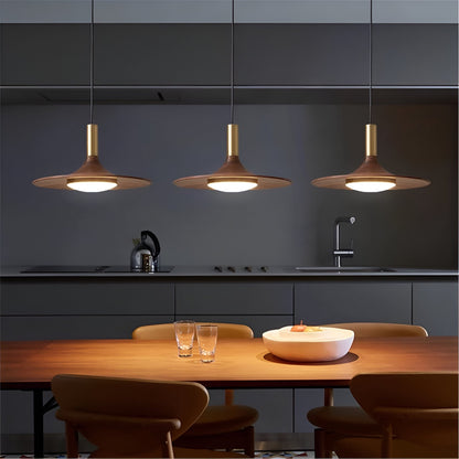 Nordic Iron Shade Pendant Light with Warm LED Glow | Arvique