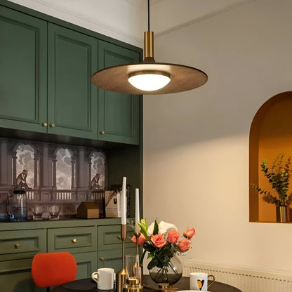 Nordic Iron Shade Pendant Light with Warm LED Glow | Arvique