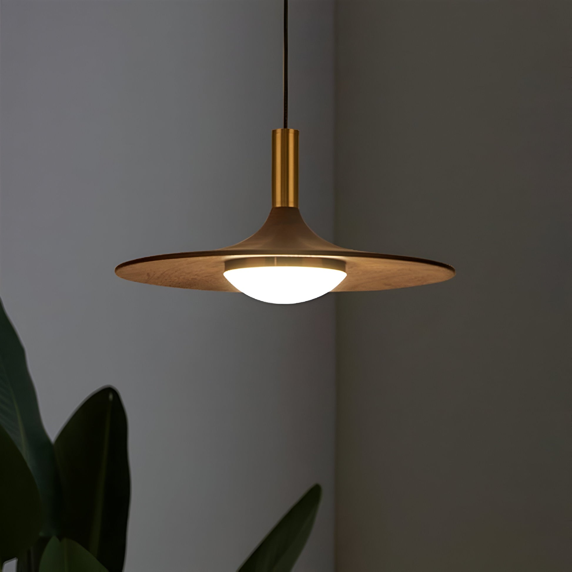 Nordic Iron Shade Pendant Light with Warm LED Glow | Arvique