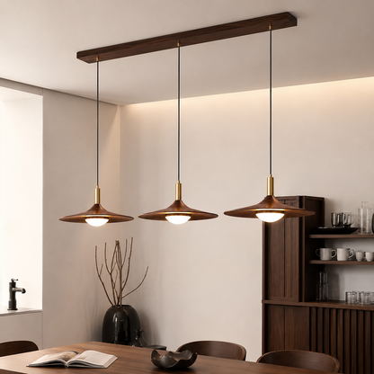 Nordic Iron Shade Pendant Light with Warm LED Glow | Arvique