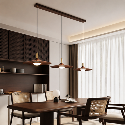 Nordic Iron Shade Pendant Light with Warm LED Glow | Arvique