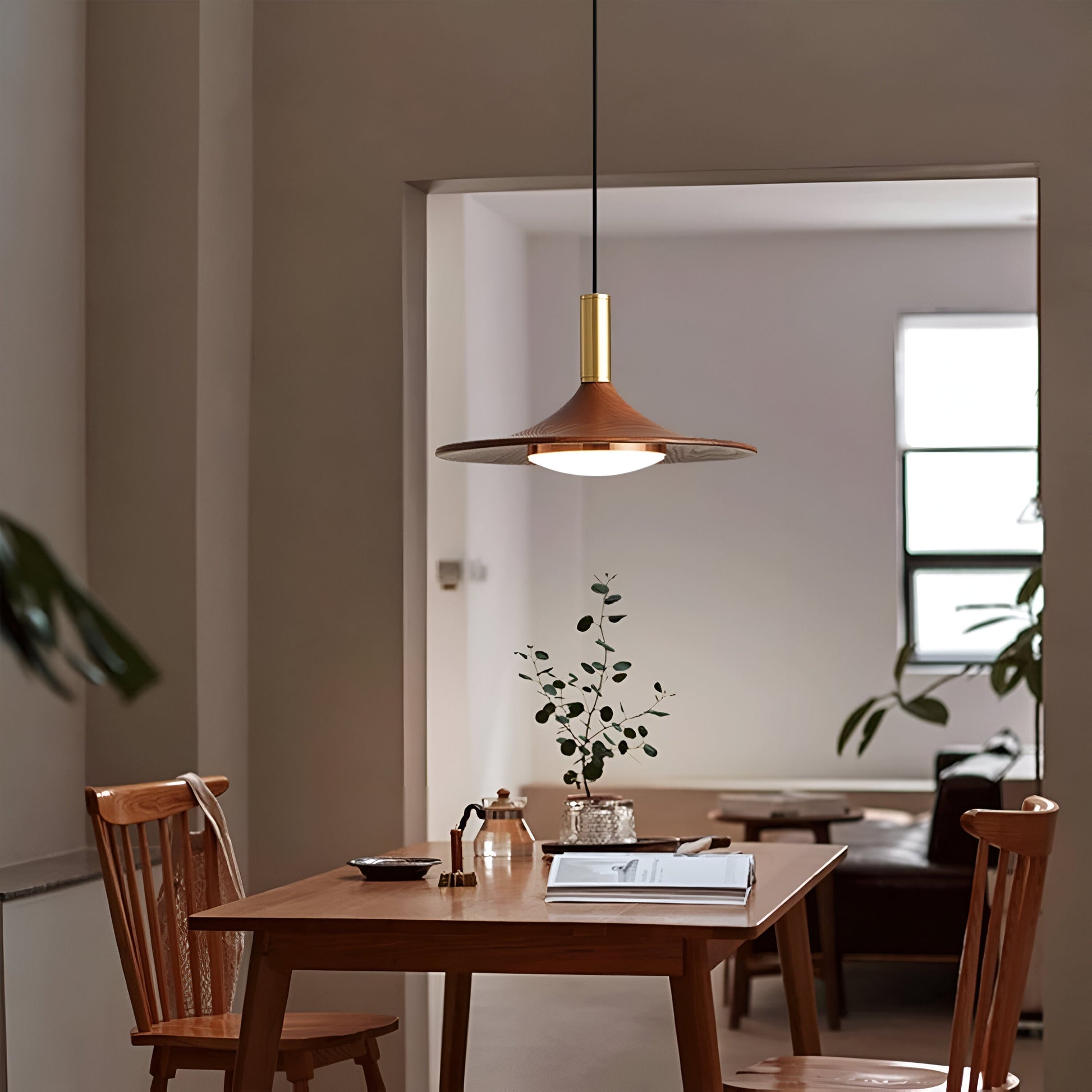 Nordic Iron Shade Pendant Light with Warm LED Glow | Arvique
