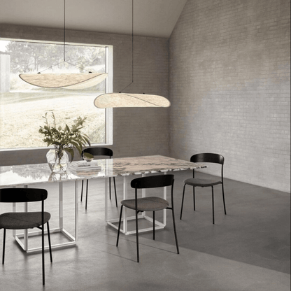Nordic Japandi Silk Shade Pendant Light with Dimmable LED | Virexon