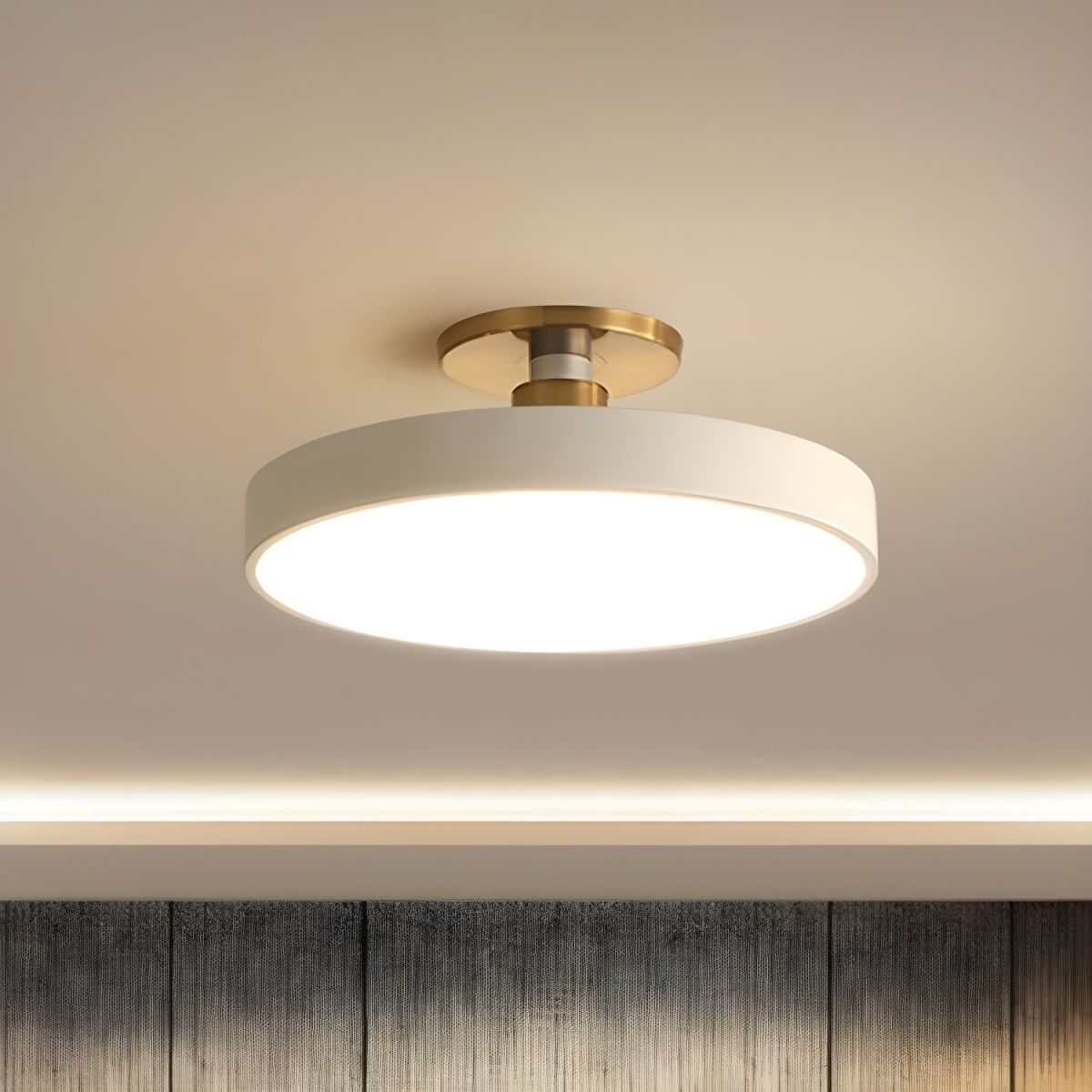 Nordic LED Acrylic Ceiling Light for Modern Bedrooms | Lumeor