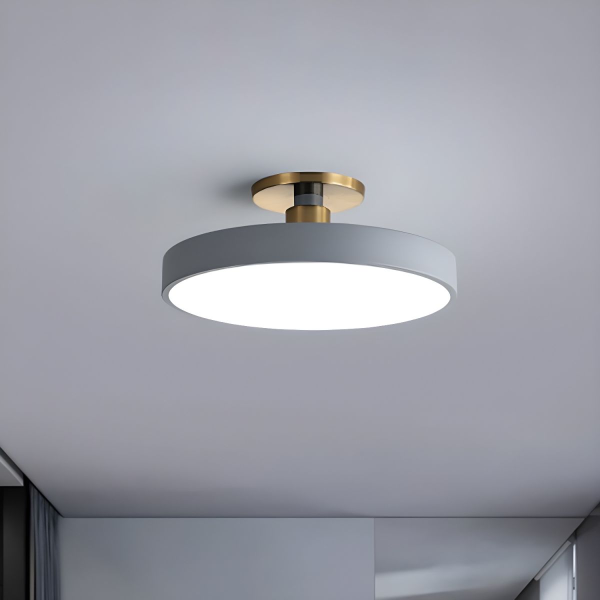 Nordic LED Acrylic Ceiling Light for Modern Bedrooms | Lumeor