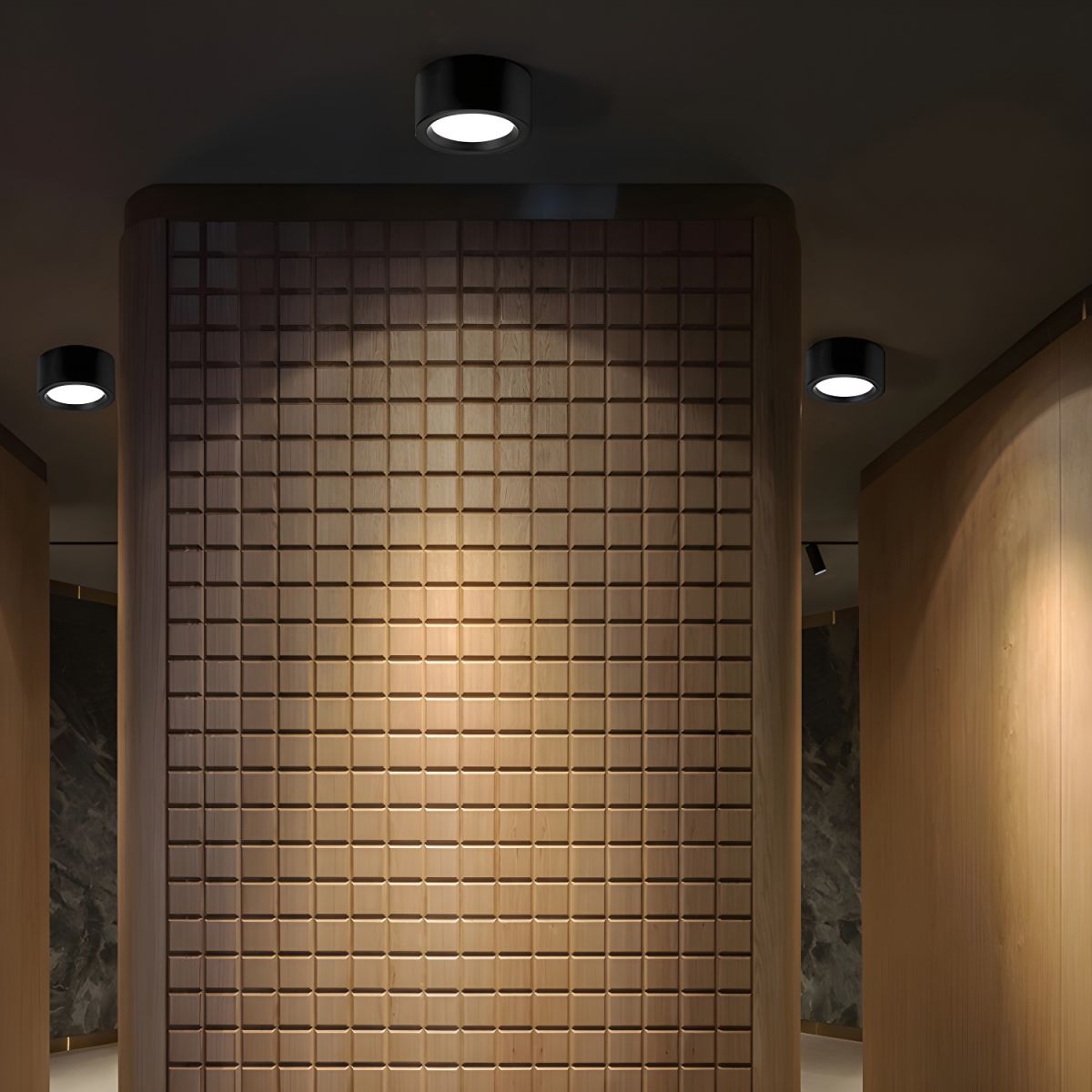 Nordic LED Cylinder Flush Mount Ceiling Fixture | Cylume