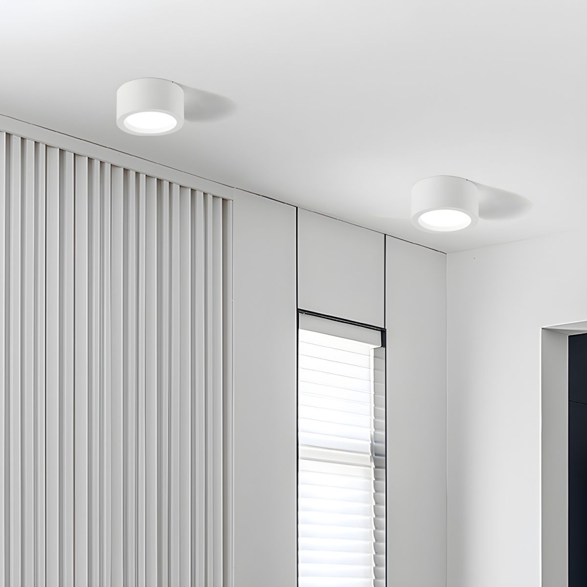 Nordic LED Cylinder Flush Mount Ceiling Fixture | Cylume