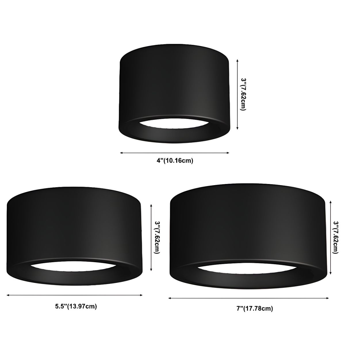 Nordic LED Cylinder Flush Mount Ceiling Fixture | Cylume