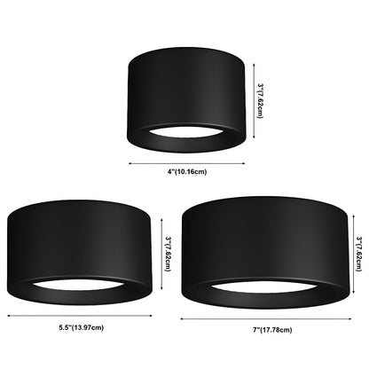 Nordic LED Cylinder Flush Mount Ceiling Fixture | Cylume