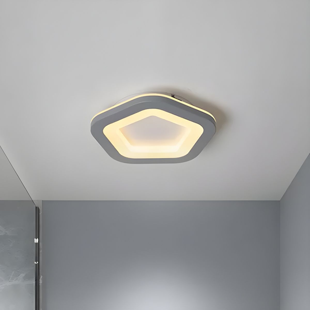 Nordic LED Flush Mount Ceiling Light Acrylic Shade | Delvra