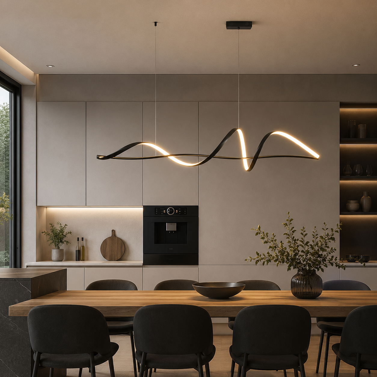 Nordic LED Pendant Light With Remote Dimming Control | Xenvora