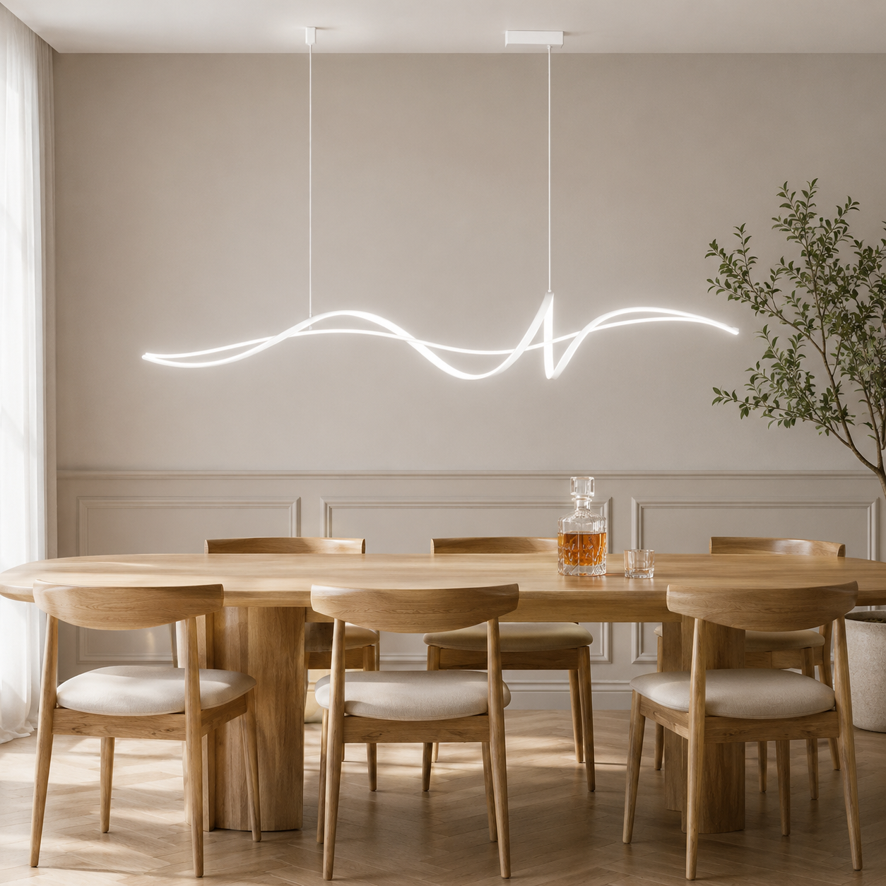 Nordic LED Pendant Light With Remote Dimming Control | Xenvora
