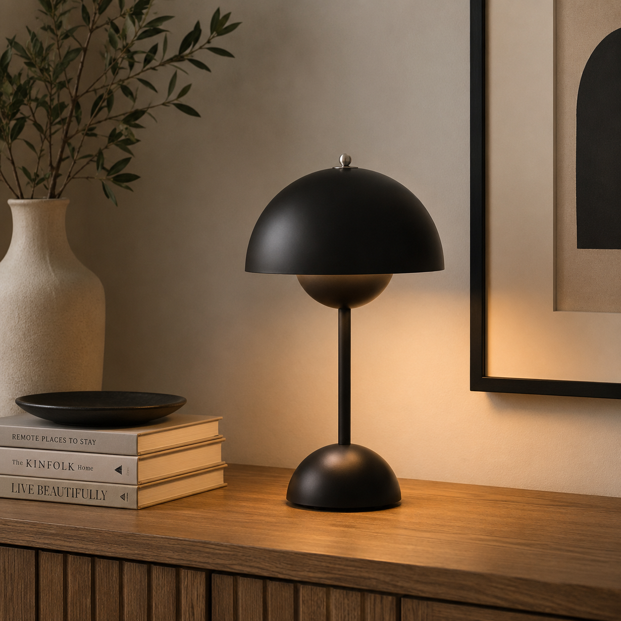 Nordic LED Table Lamp with Cordless Modern Design | Virelix
