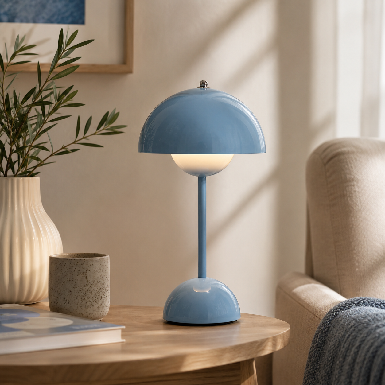 Nordic LED Table Lamp with Cordless Modern Design | Virelix