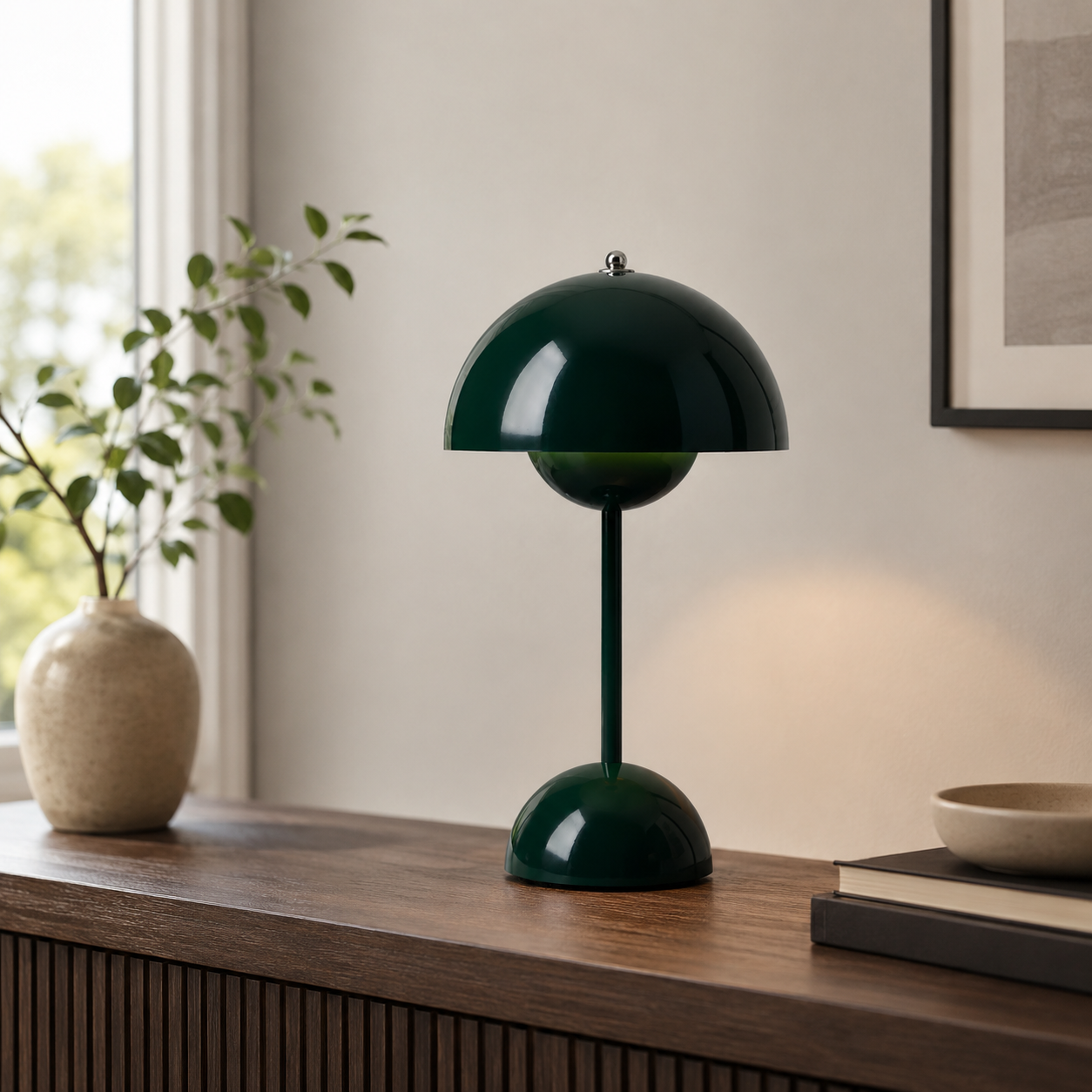 Nordic LED Table Lamp with Cordless Modern Design | Virelix