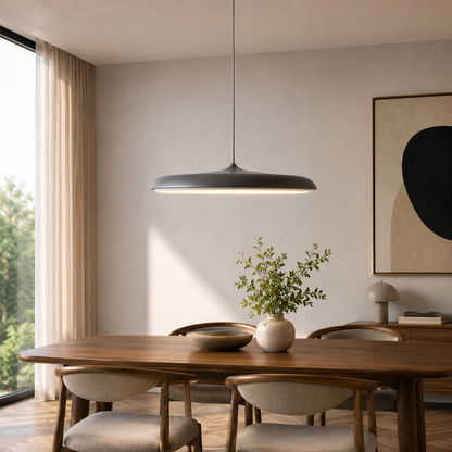 Nordic Linear Pendant Light With Warm Integrated LED | Zorvexa