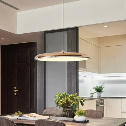 Nordic Linear Pendant Light With Warm Integrated LED | Zorvexa