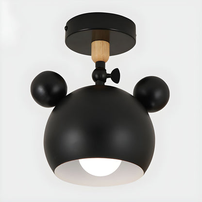 Nordic Macaron Metal Semi Flush Ceiling Light Fixture | Yorvix