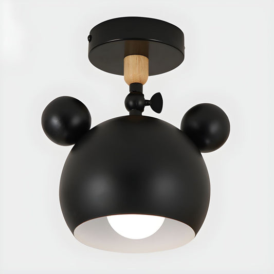Nordic Macaron Metal Semi Flush Ceiling Light Fixture | Yorvix
