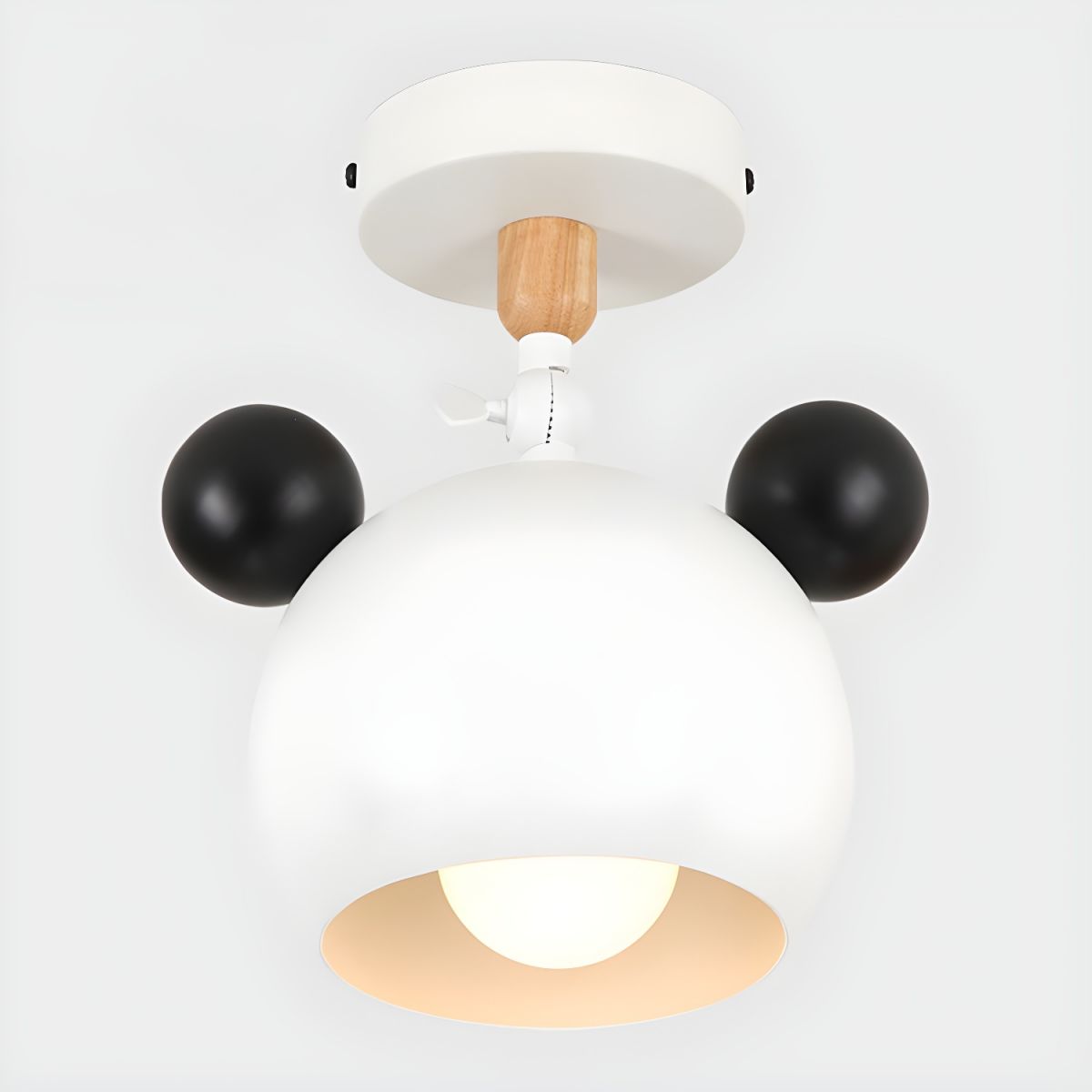 Nordic Macaron Metal Semi Flush Ceiling Light Fixture | Yorvix