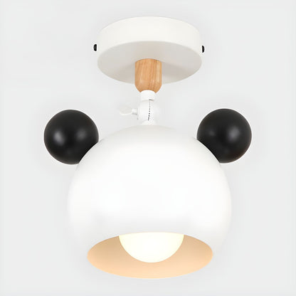 Nordic Macaron Metal Semi Flush Ceiling Light Fixture | Yorvix
