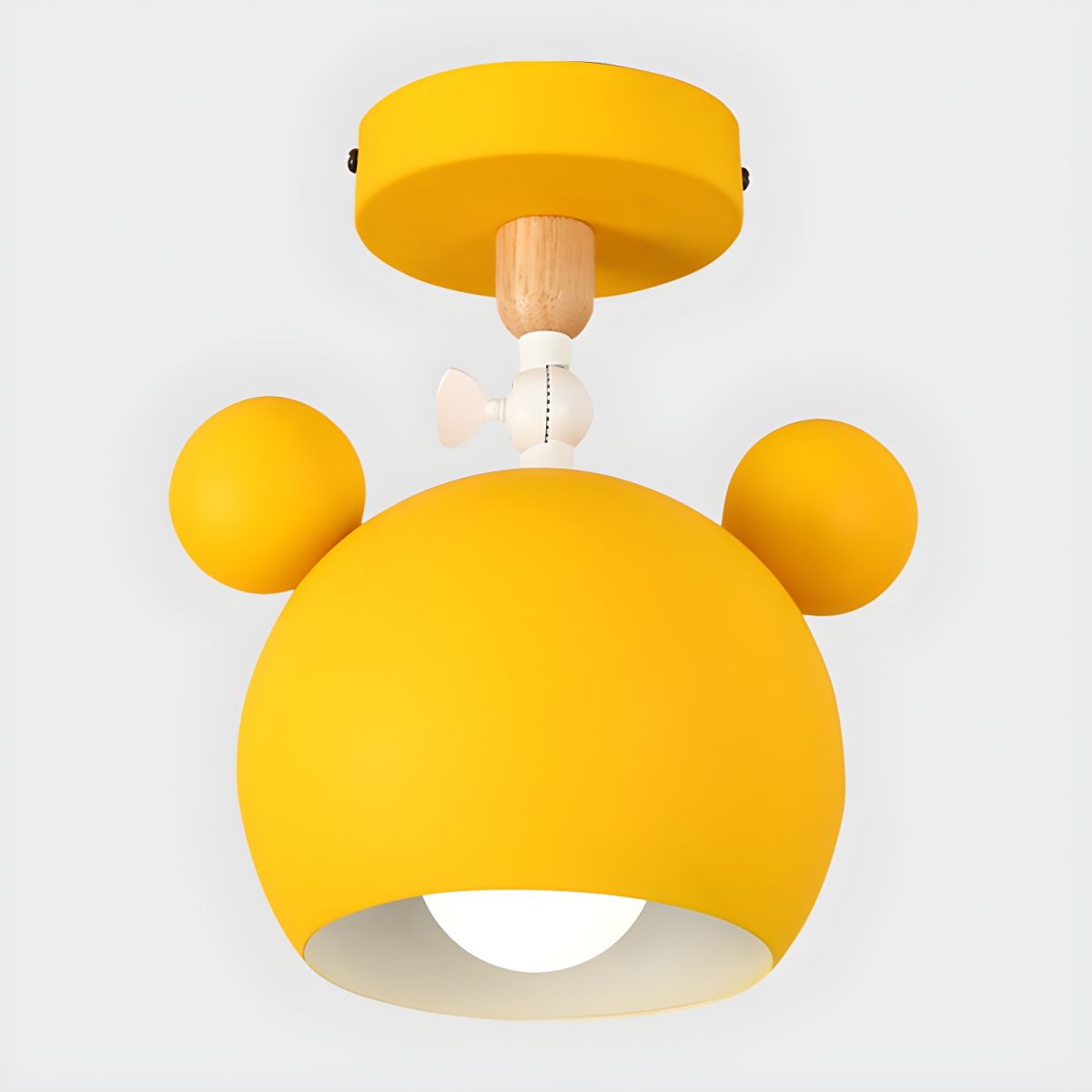 Nordic Macaron Metal Semi Flush Ceiling Light Fixture | Yorvix