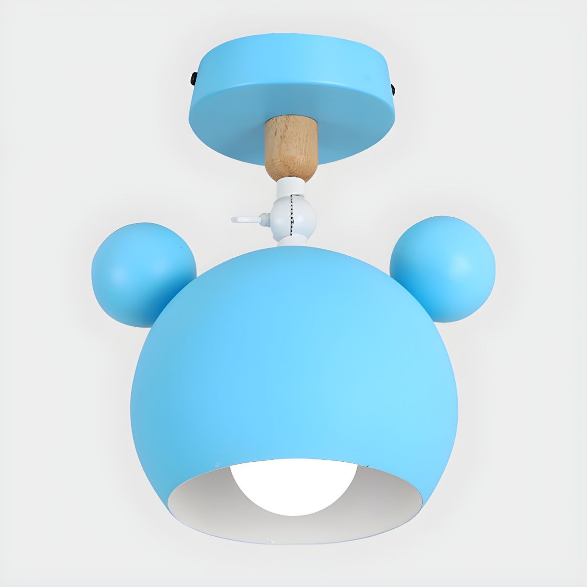 Nordic Macaron Metal Semi Flush Ceiling Light Fixture | Yorvix