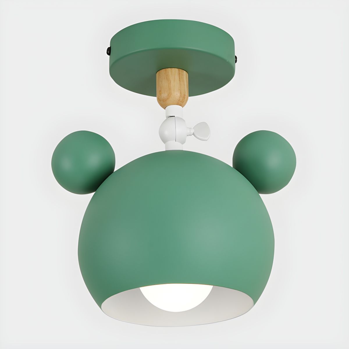 Nordic Macaron Metal Semi Flush Ceiling Light Fixture | Yorvix