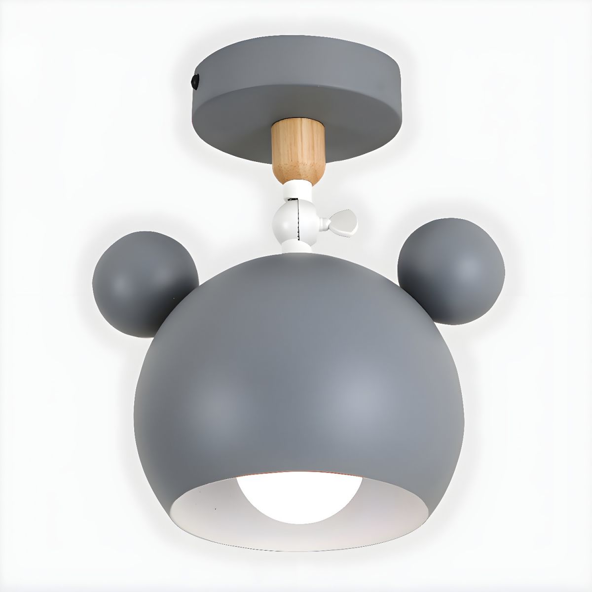 Nordic Macaron Metal Semi Flush Ceiling Light Fixture | Yorvix
