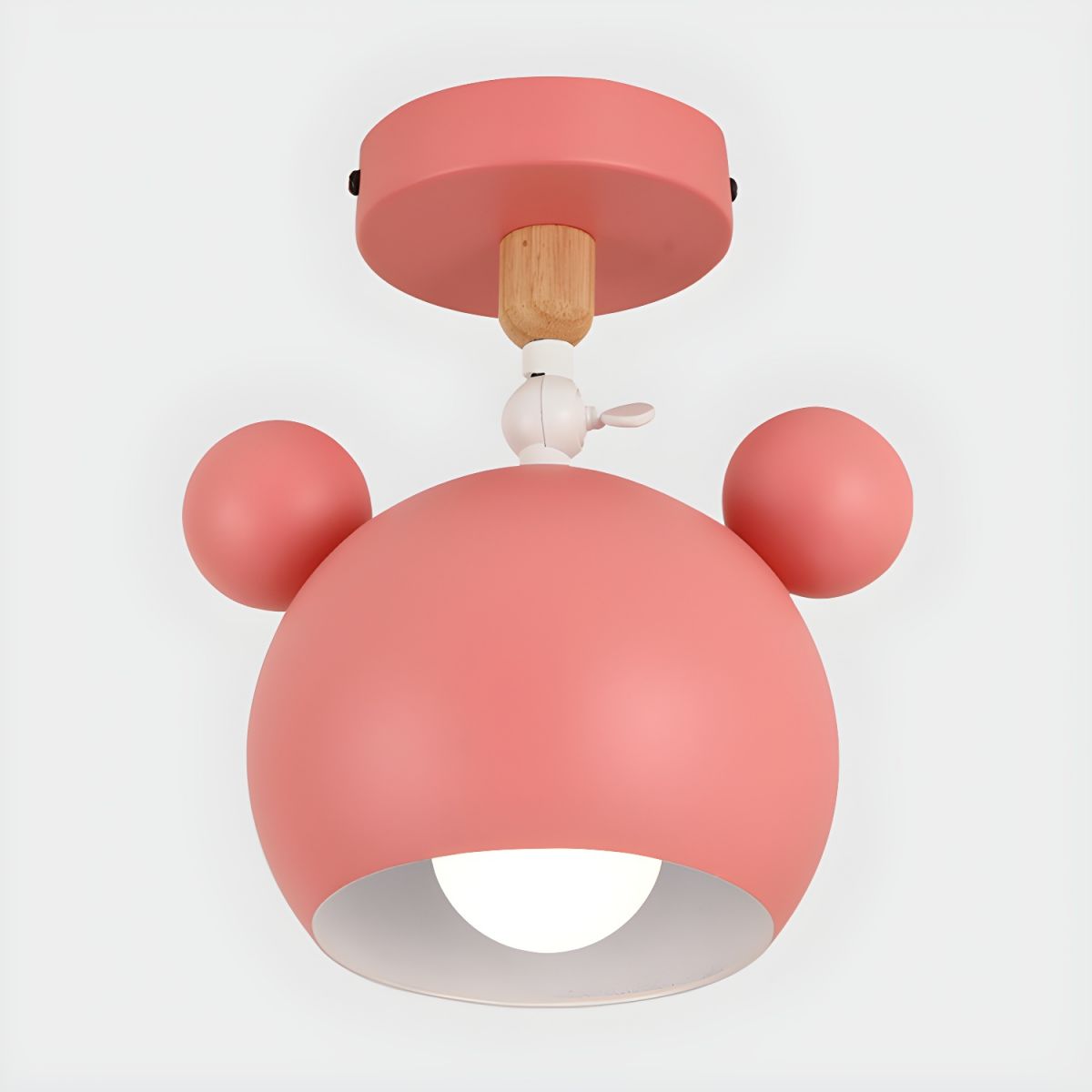 Nordic Macaron Metal Semi Flush Ceiling Light Fixture | Yorvix