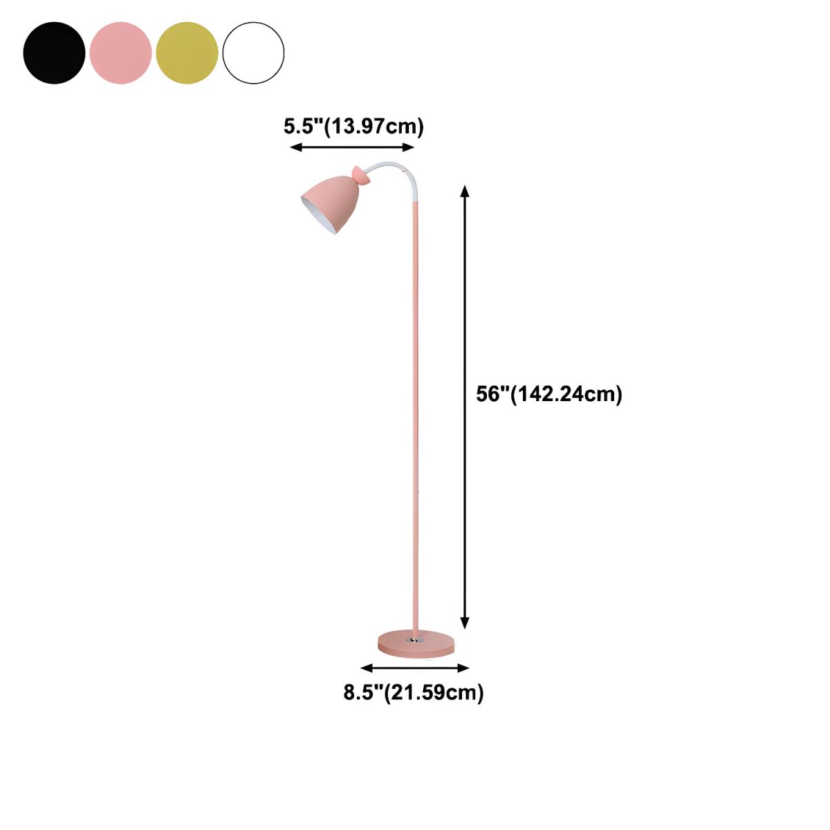 Nordic Metal Bell Shade Floor Lamp for Reading | Lumetal