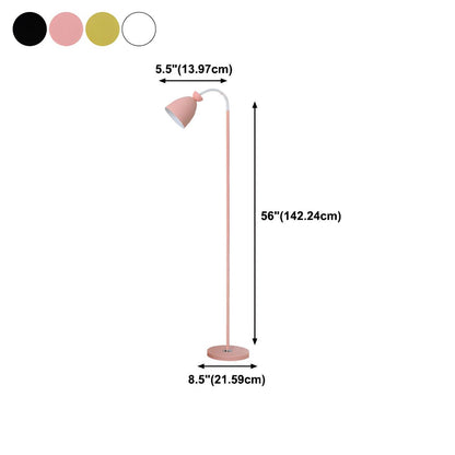 Nordic Metal Bell Shade Floor Lamp for Reading | Lumetal