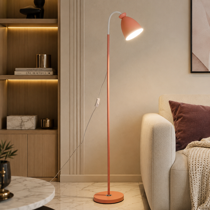 Nordic Metal Bell Shade Floor Lamp for Reading | Lumetal